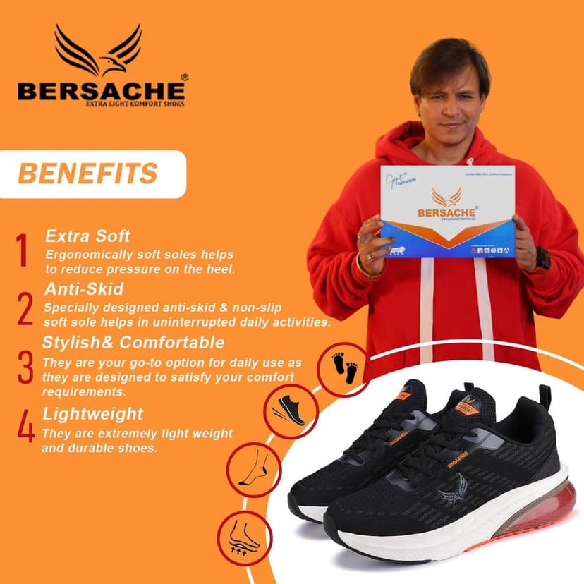 Bersache Premium Sports ,walking,Gym,cricket, Trending Running Shoes For Men's view 2