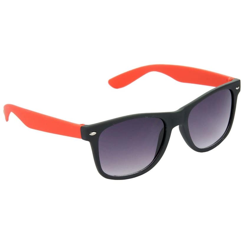 HRINKAR Men Women Boys & Girls Pilot & Rectangular Sunglasses Red & Blue Frame, Grey & Grey Lens (Medium) Pack of - 2 view 6