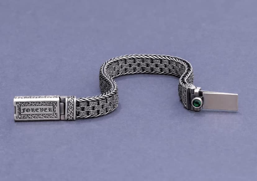 Forever Yours Oxidised Bracelet view 3