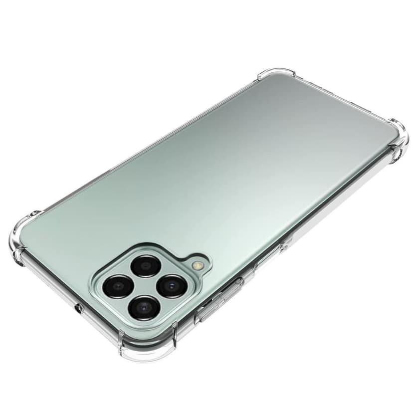 USTIYA for Samsung Galaxy M33 5G Case Clear TPU Four Corners Cover Transparent Soft funda view 4