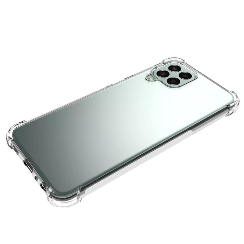 USTIYA for Samsung Galaxy M33 5G Case Clear TPU Four Corners Cover Transparent Soft funda view 5