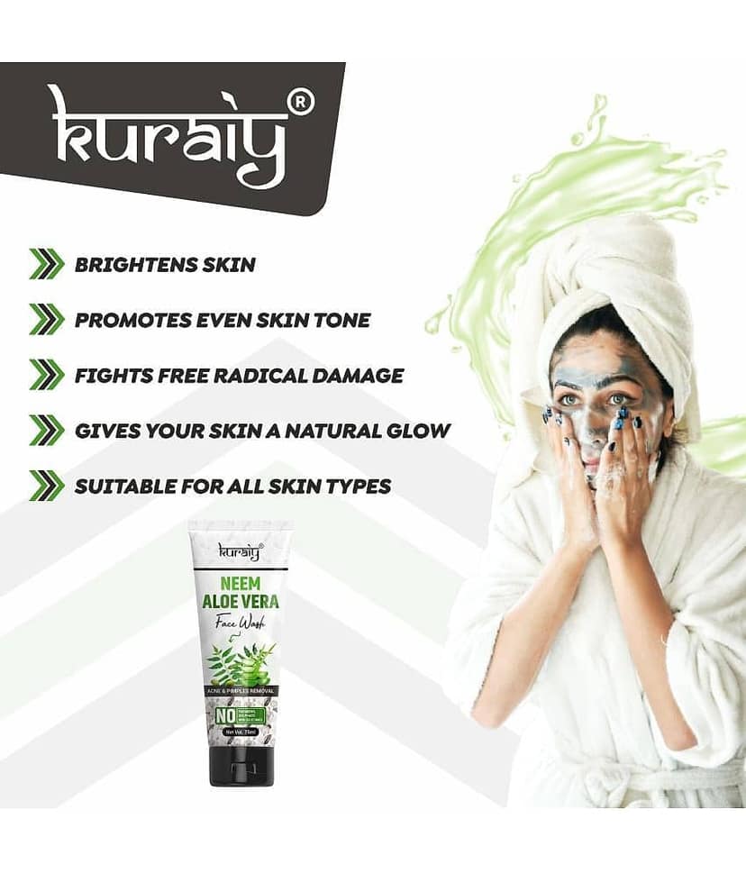 KURAIY Face Wash Soothing Clear Calming Facial Cleanser 75ml pack Of 1 view 2