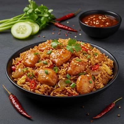 Chicken Schezwan Rice