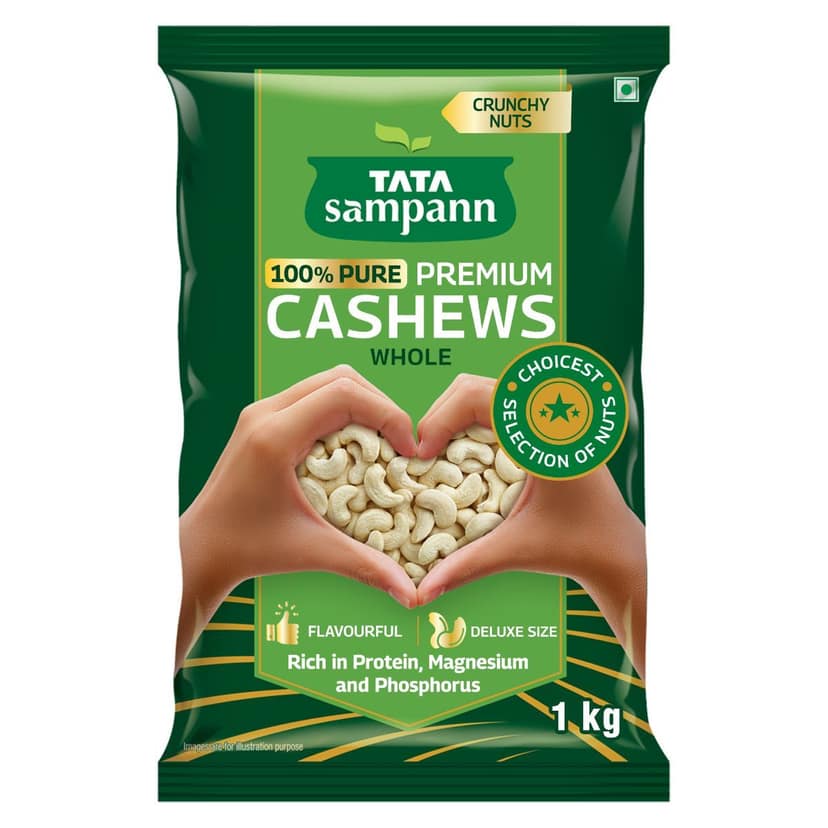 Tata Sampann 100% Pure Premium Cashews/Kaju Whole view 2