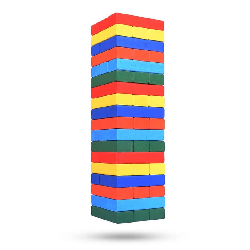 Wooden Rainbow Stacker | Wooden Stacking Toys | Wooden Building blocks | Zinga Block | Wooden Block Set | Wooden Stacking Blocks | Montessori Stacking Toys | Wooden Rainbow Toy | Wooden Toy Blocks