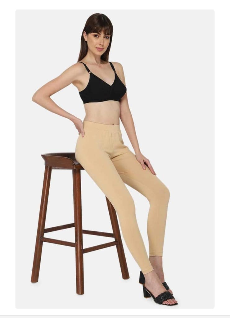 FASHION BONES Women's Cotton Cross Bra | Full Coverage, Non-Padded | Daily Use Cotton Bra | White & Beige | Combo (Pack of 2) view 8