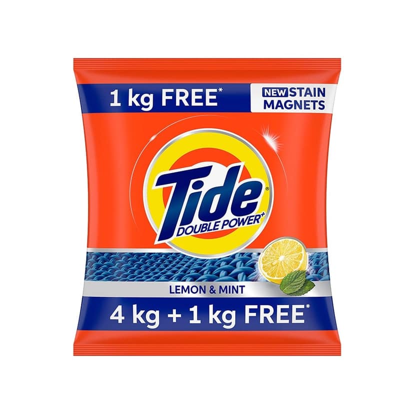 Tide Double Power Lemon & Mint Detergent Powder view 2