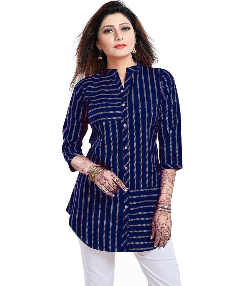 Crepe Short Kurti For Women (Pack of 1)