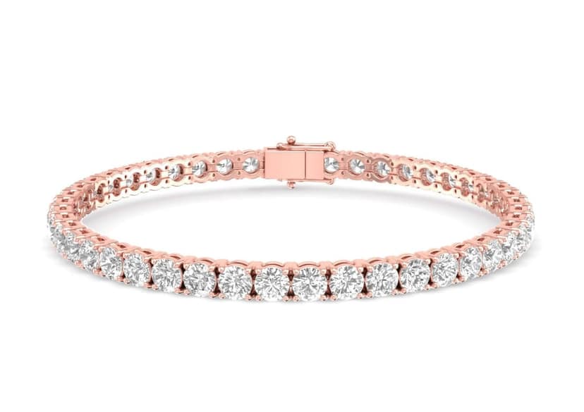 Charming Round Tennis Bracelet view 3