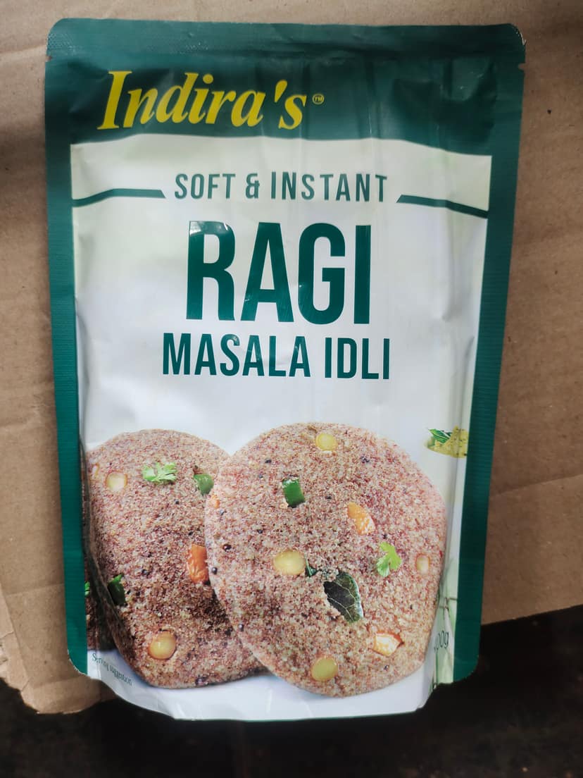 Indira's Ragi masala idli
