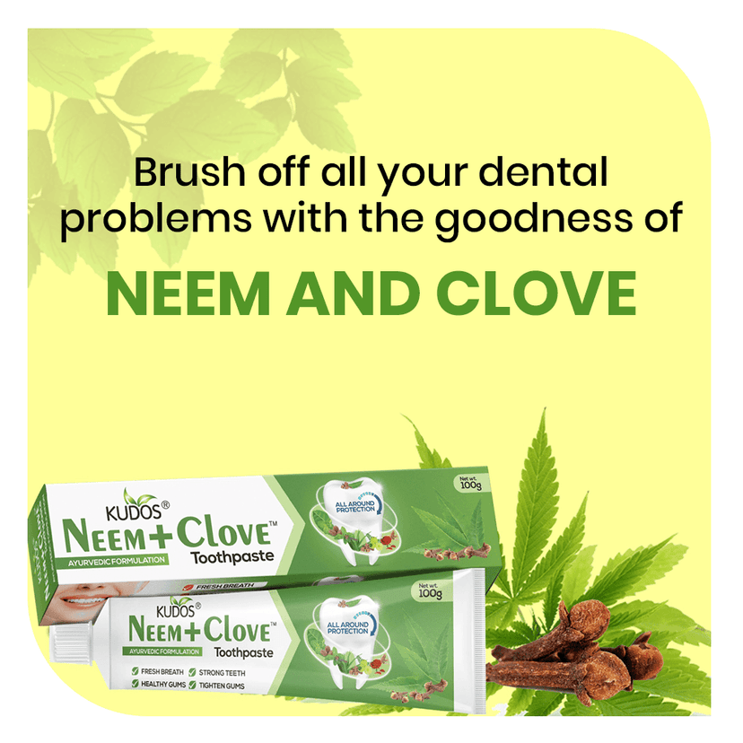 Kudos Neem + Clove Toothpaste | Multi-Benefit Toothpaste | 100 gm view 5