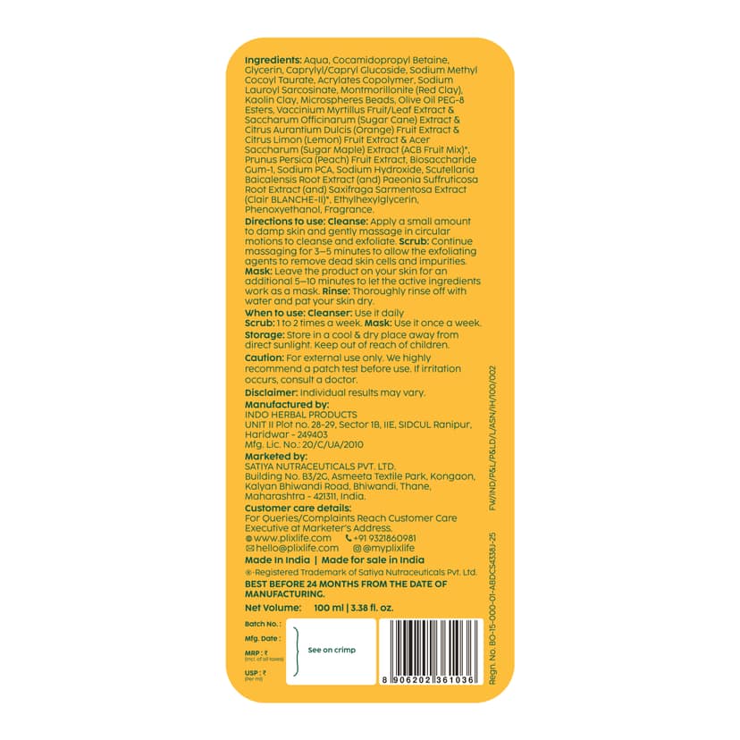 Peaches & Lemon Detan 3-in-1 Multi-Action Cleanse-Scrub-Mask __Starter Pack__ view 10