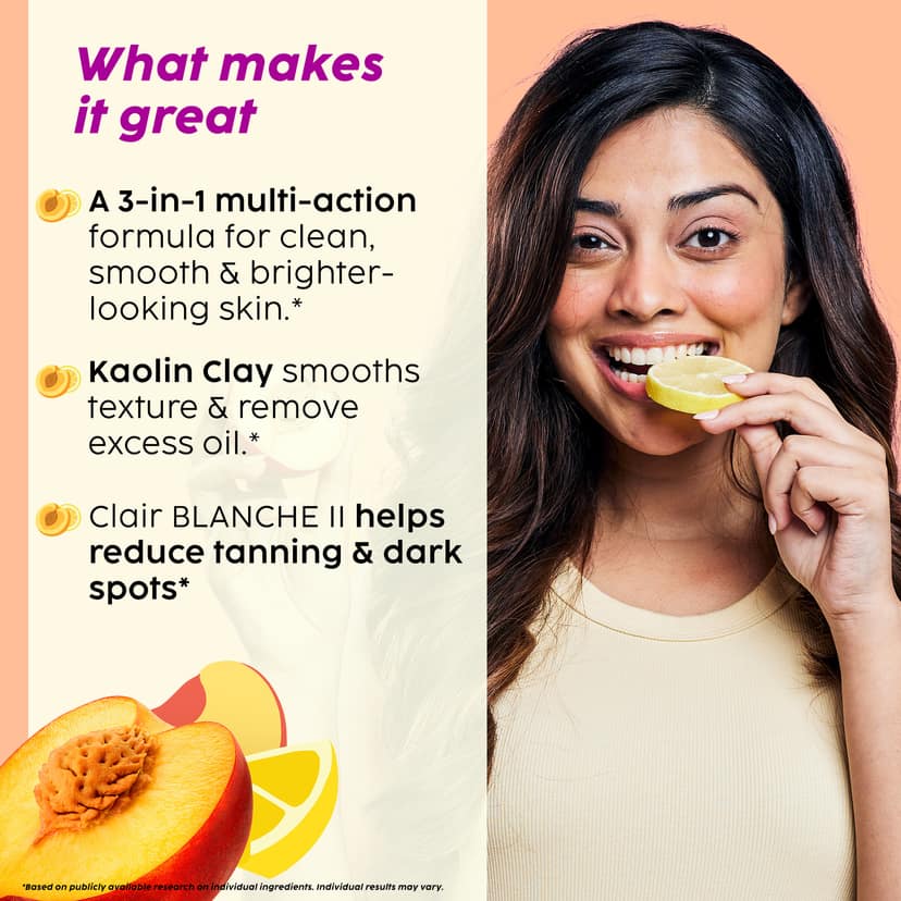 Peaches & Lemon Detan 3-in-1 Multi-Action Cleanse-Scrub-Mask __Starter Pack__ view 5