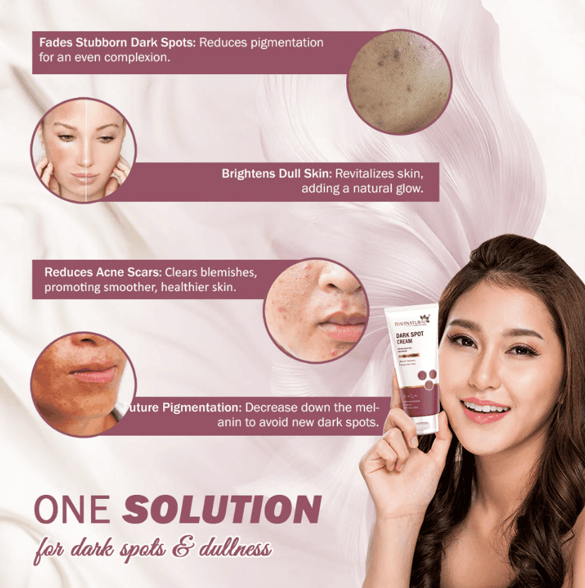 Elegantra Naturavives Dark Spot Removal Cream 100gm Pack of 1 | Brown Spots, Acne Marks & Blemish Corrector | Skin Brightening Cream for Uneven Tone & hyperpigmentation view 3