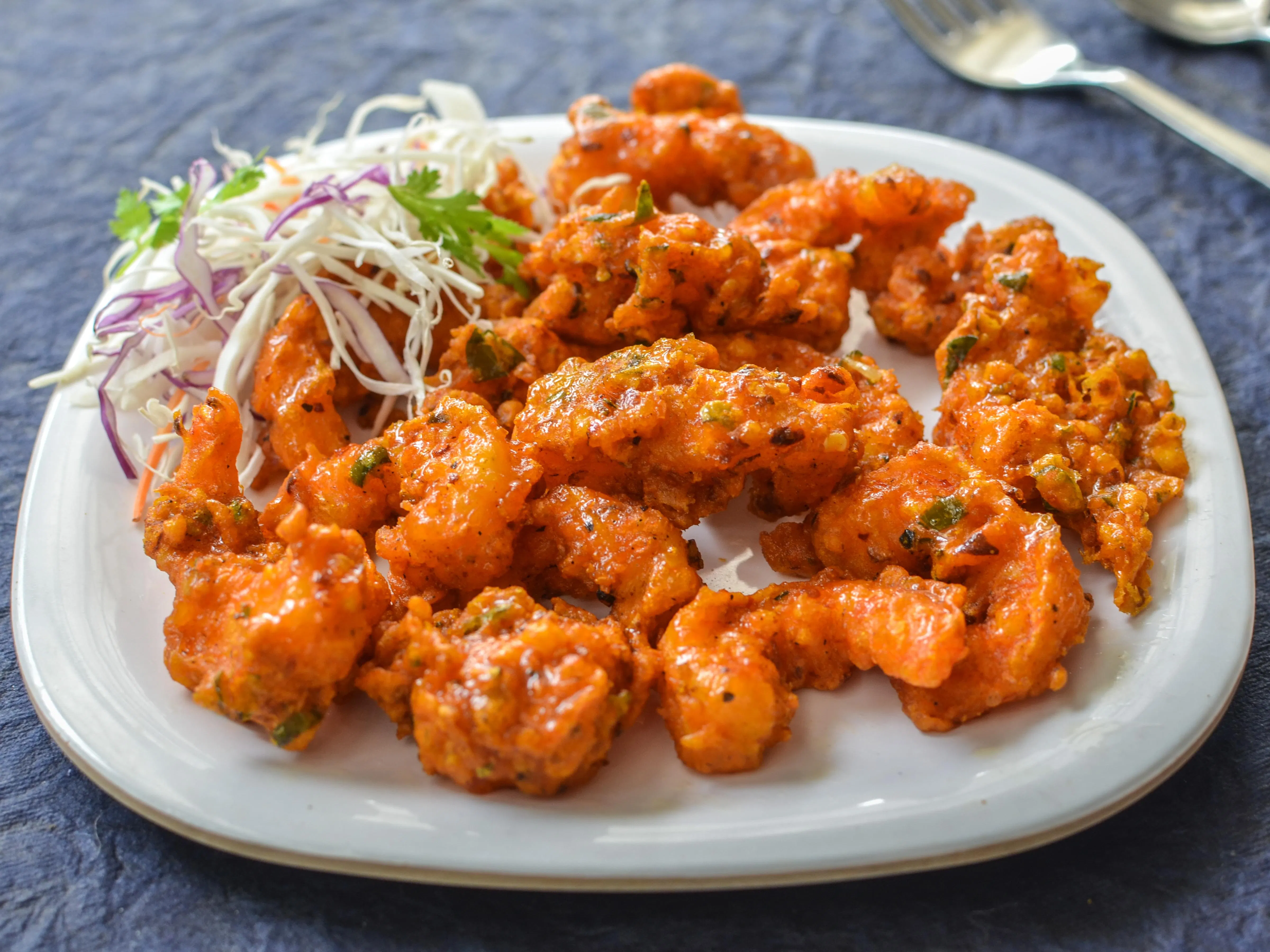 Golden Fried Prawns