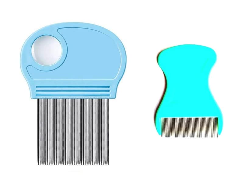 Q D Lice Nit Eggs Dust Dendruff Remover comb Hair Kangi Ju Leekh Pack of 2. One for Lice, Second for Small Eggs Nit Men Women School Kids Girls Boys And Pets