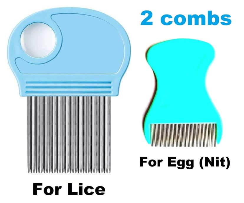 Q D Lice Nit Eggs Dust Dendruff Remover comb Hair Kangi Ju Leekh Pack of 2. One for Lice, Second for Small Eggs Nit Men Women School Kids Girls Boys And Pets view 8