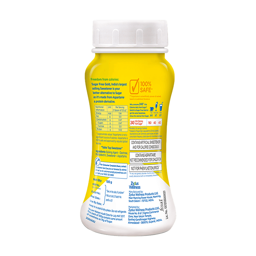 Sugar Free Gold Low Calorie Sweetener, 100 G Jar view 2