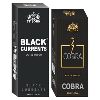 ST-JOHN Cobra 30ml & Black Current 50ml Body Perfume Combo Gift Pack Eau de Parfum - 80 ml (For Men & Women)