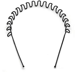 Elecsera Online UNISEX WAVY HAIR RING Hair Band (Black)
