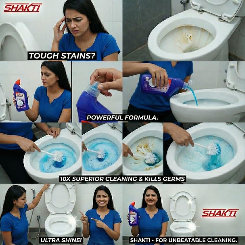 SHAKTI Toilet Cleaner 500 Ml - 3 Pcs view 3