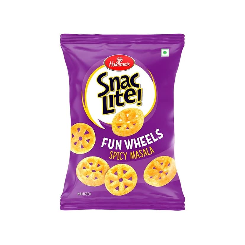 Haldiram's Snac Lite Fun Wheels Spicy Masala Namkeen view 2