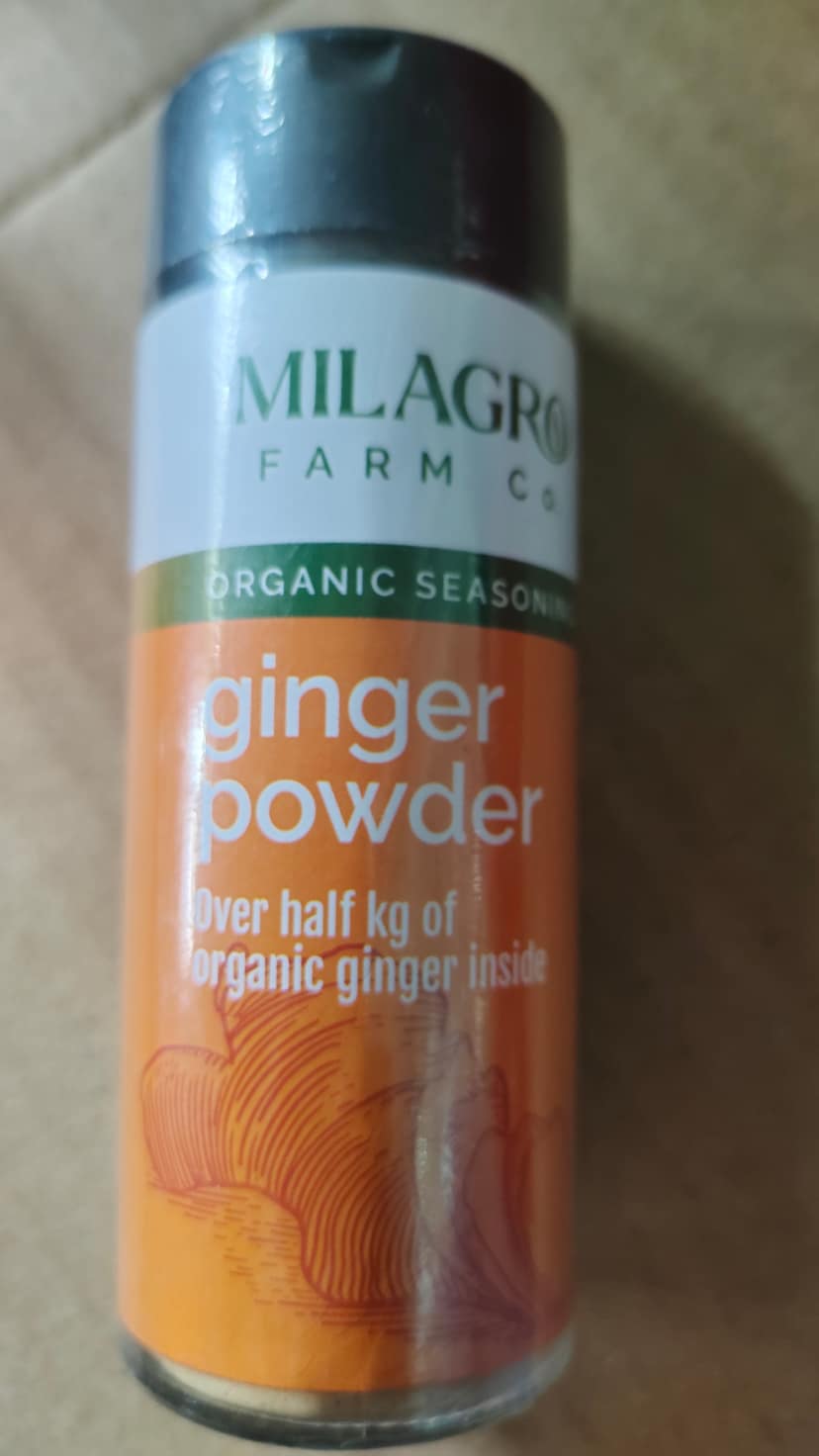 Milagro ginger powder organic seasoning