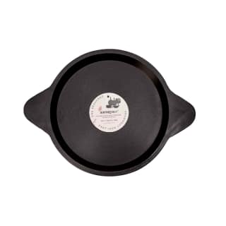 Aarogyam Cast Iron Shallow Fry Pan (Smooth) , Pre-Seasoned 8 inch Diameter (20cm), Naturally Non-stick, Toxin-Free, Gas & Induction Compatible, Weight- 1.3 kg (Colour - Black) by Aarogyam - The Cast Iron Shop