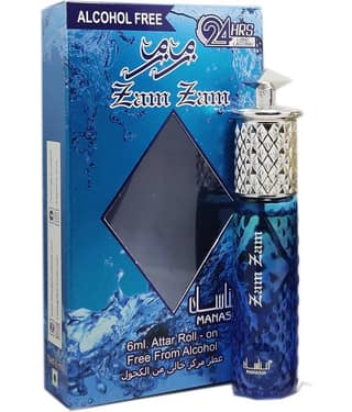MANASIK ZAM ZAM Concentrated Attar Roll On 6ml .