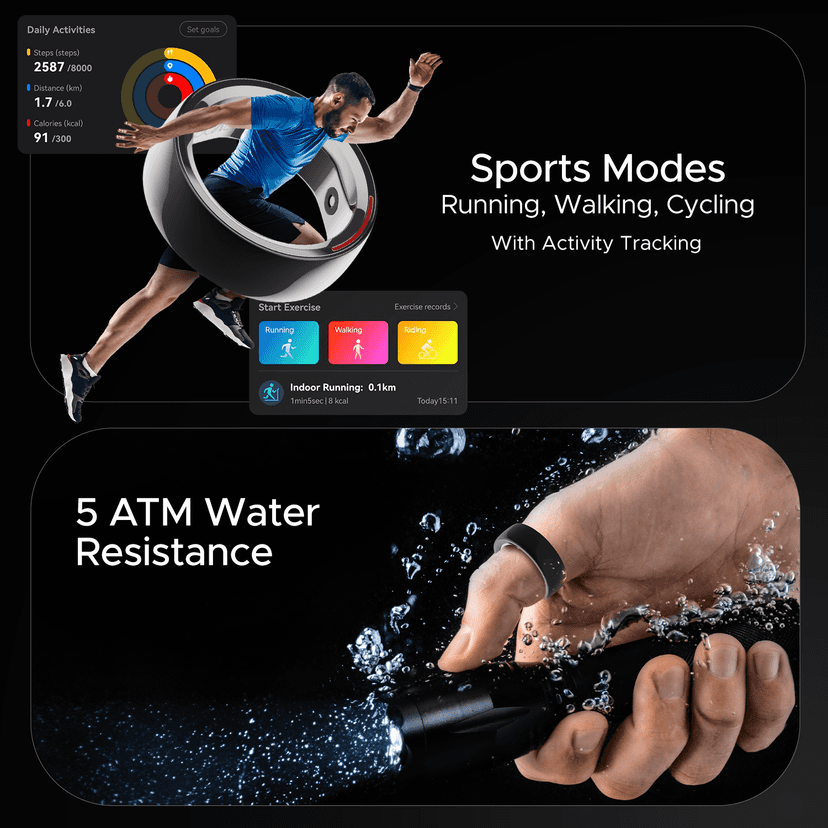 boAt Smart Ring | Smart Ring with Smart Activity Tracking, Heart Rate Monitoring, Smart Touch Control, Smart Charging 11 view 5