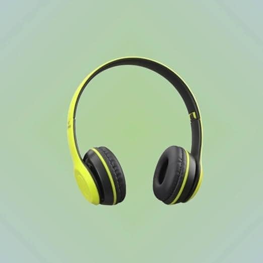 P47 Wireless Portable Sports Headphones Stereo, Memory Card Bluetooth Headset (Green)