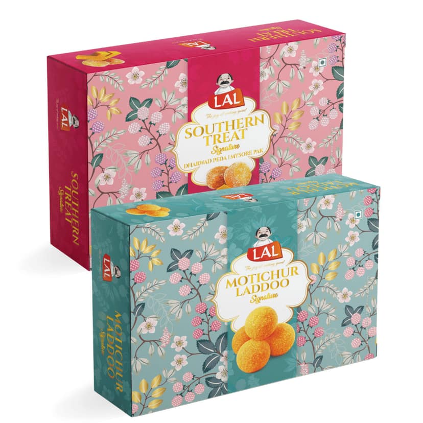 Lal Sweets Southern Treat & Motichur Laddoo, 400 gm Each - Combo Pack view 2