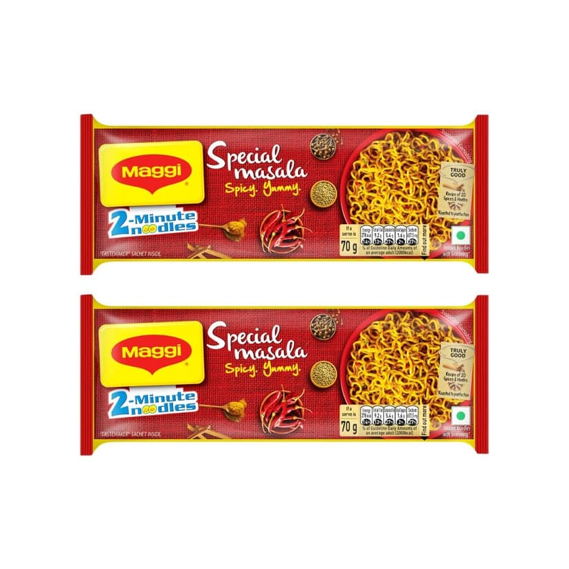 Maggi 2-Minute Special Masala Instant Noodles - Pack of 2 view 2