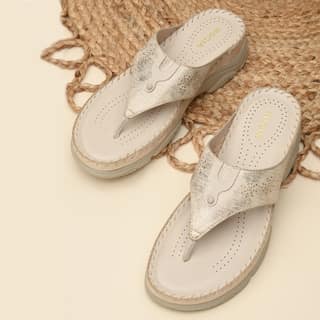 Beige Women Casual Smart Wedges