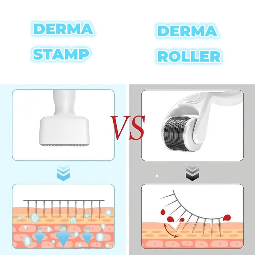 140 Titanium Adjustable Micro needling Derma Stamp | Professional Dermastamp for Face, Hair, Beard & Scalp | Skin Repair, Anti-Aging & Hair Growth | Reusable Home Use Micro needling Pen (Original Quality) view 6