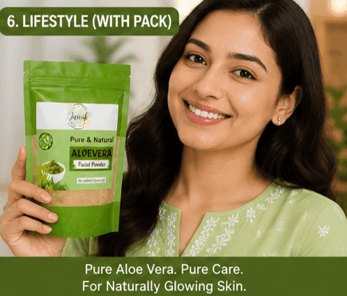 Shushraj Jaivik Aloe Vera Facial Powder Combo Pack 160g view 7
