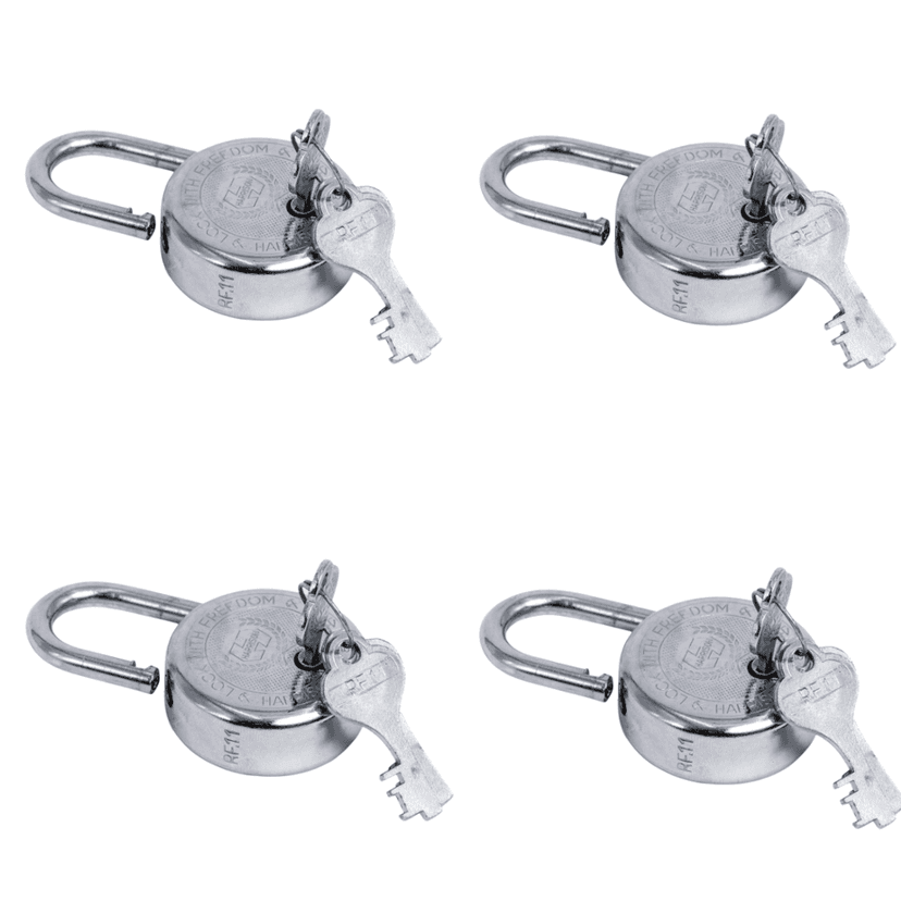 SHINI LIFESTYLE Keys Door Lock | Tala Chabhi | Key Pad Lock (dia- 55mm, 4pc)
