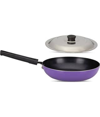 Navrang Cookware - Aluminium Non-Stick Fry Pan 1200 ml ( Pack of 1 )