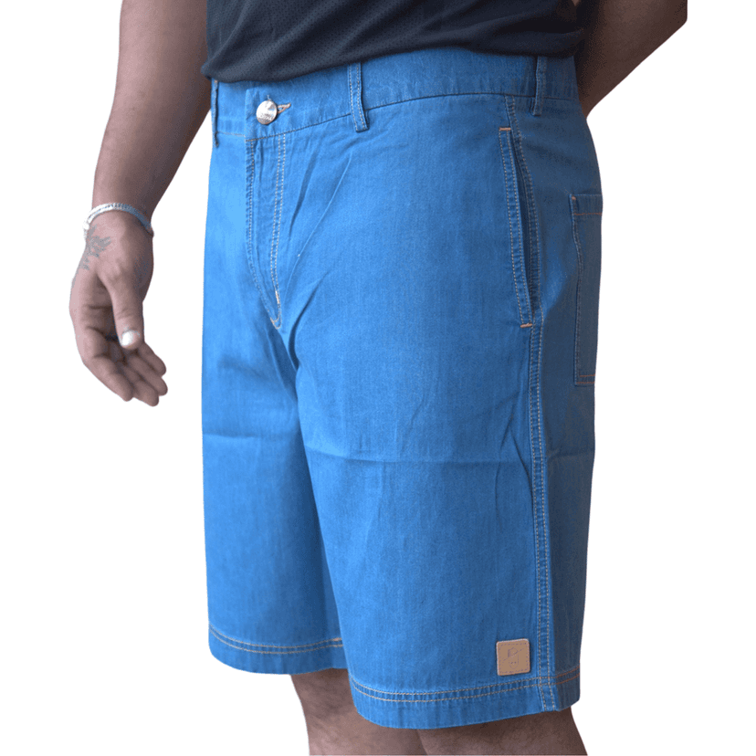 Johnny Gorkha Men's Denim Shorts | 100% Cotton Fabric