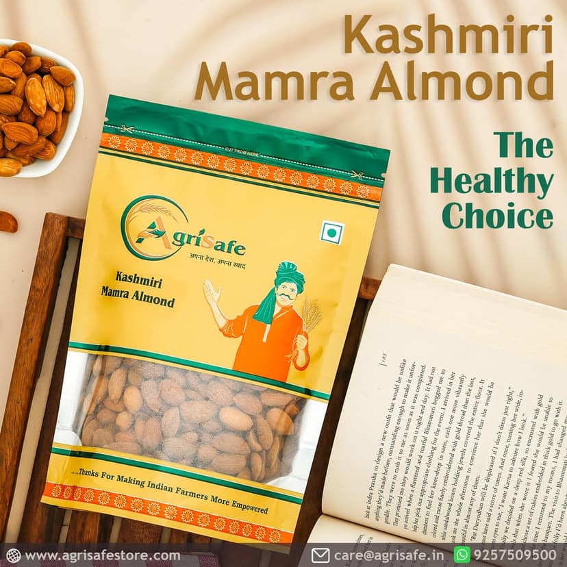 Agrisafe Kashmiri Mamra Almond 250 gm view 3