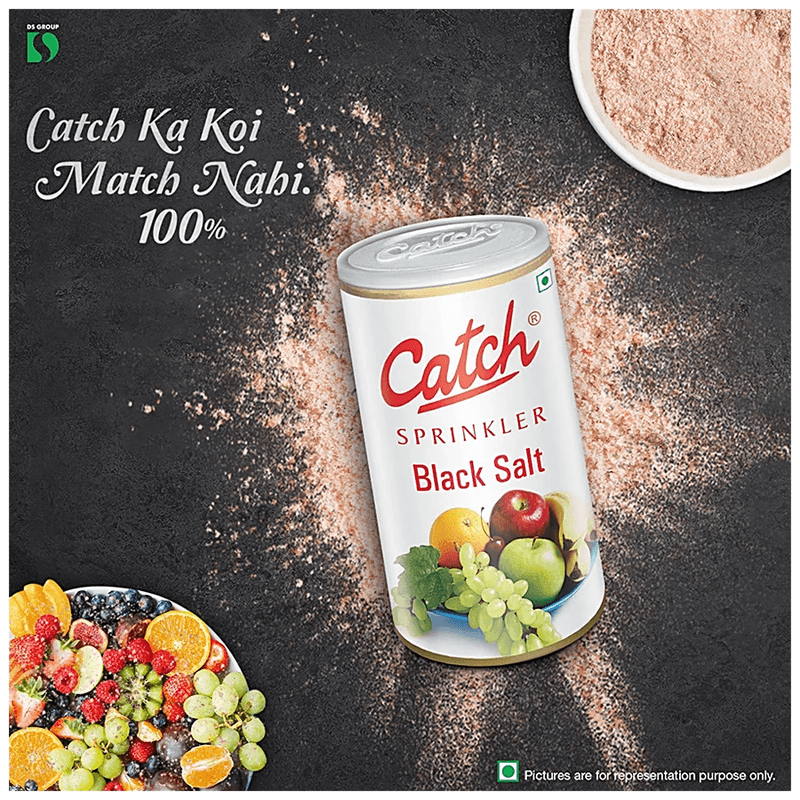 Catch Black Salt Sprinklers - Adds Flavour & Aroma, 200 G Can view 4