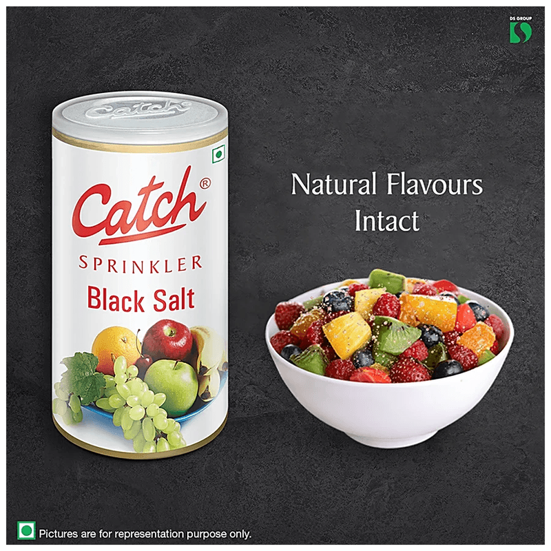 Catch Black Salt Sprinklers - Adds Flavour & Aroma, 200 G Can view 6