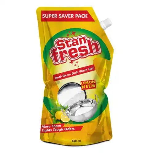 Stanfresh Anti-germ Dish Wash Gel Pouch 850 Ml