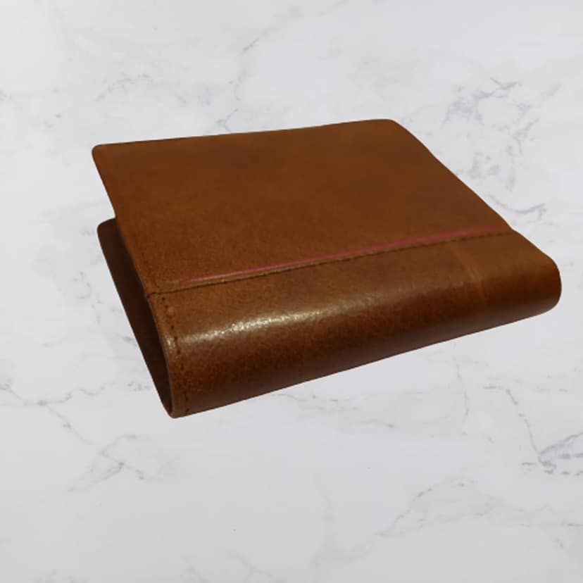 FAIRBIZPS FIPL Leather Wallets for Men, Top Grain Leather 8 Card Slots, 3 Compartments, Tri Fold Wallet view 3