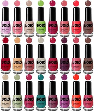 VOLO Nail Enamel Set of 24 Pcs Nail Polish Combo Hi-Shine Multi Glossy 120 mL