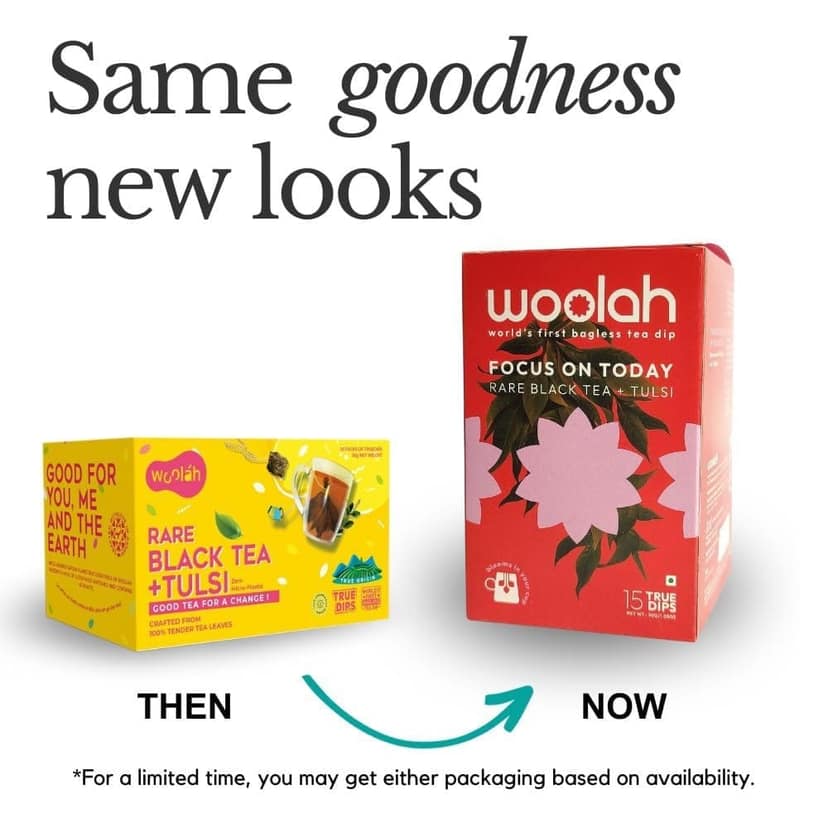 Woolah Rare Assam Tulsi Green Tea - World's 1st Bagless Whole Leaf Organic Tea Dip | 15 pcs | Single Origin Tea | Naturally Anti-Oxidant With Tulsi's Healing Properties | Plastic-free view 3