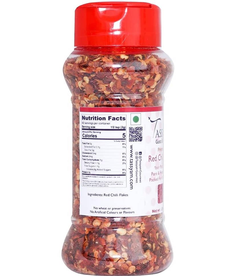 Tassyam Red Chili Flakes 50 gm view 2