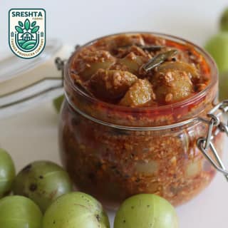 Sreshta Farms Andhra Amla Pickle Tangy & Traditional Taste