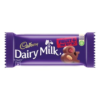 Cadbury Dairy Milk Fruit and Nut Chocolate Bars, 80 g