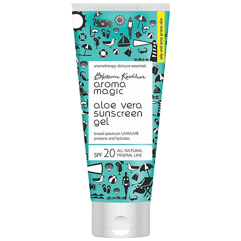 Aroma Magic Sunscreen Gel - Aloe Vera, Spf 20, Oily & Acne Prone Skin, All Natural, Mineral Line, 100 Ml view 2